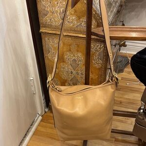 Coach Light Brown Leather Shoulder Bag